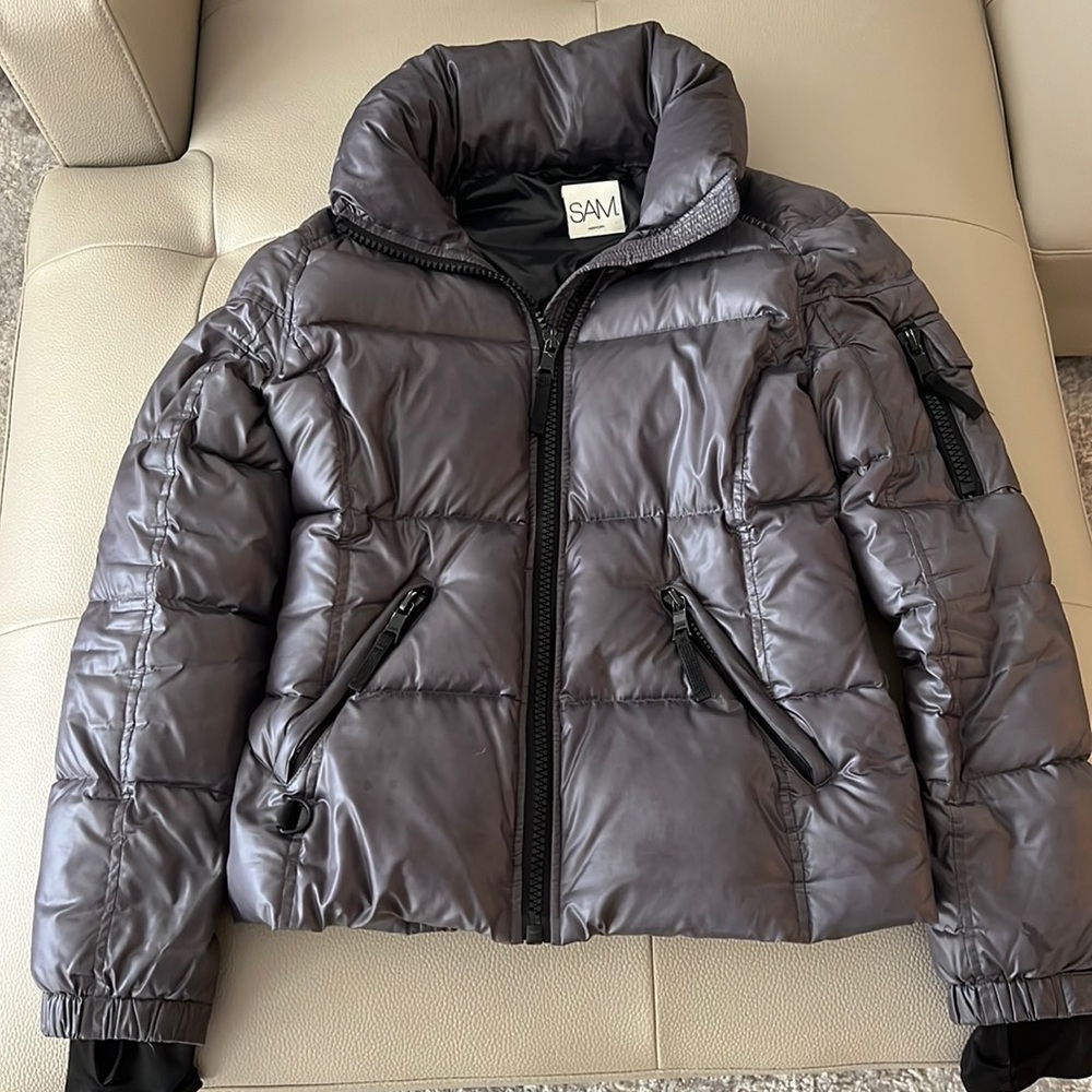 SAM New York down jacket. Gunmetal